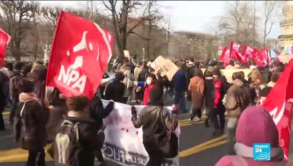 French students protest poor conditions due to Covid-19 crisis as country’s cases on the rise