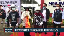 Mensos Risma Titipkan 15 Tunawisma Bekerja di Proyek Becakayu