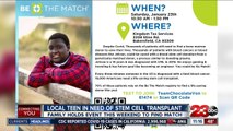 A local boy battling cancer is looking for a stem cell match