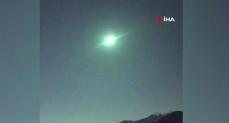 Japonya’dan gözlenen göktaşı ateş topuna döndü