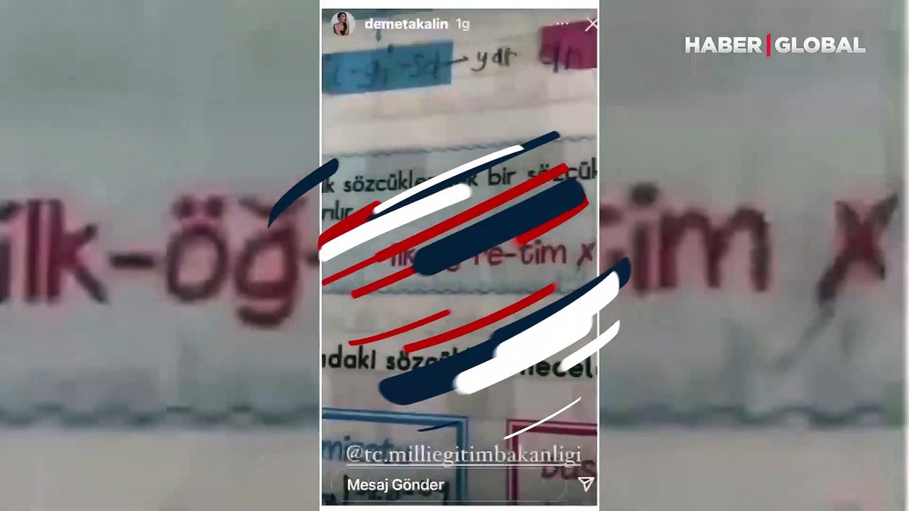 Dilbilgisi nedeniyle sık sık eleştirilen Demet Akalın, Milli Eğitim Bakanlığı'na sitem etti