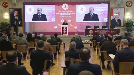 TBMM Başkanı Şentop, '1921 Anayasası'nın Kabul Edilişinin 100. Yılı' sempozyumuna katıldı