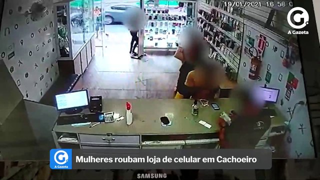 Mulheres roubam loja de celular em Cachoeiro
