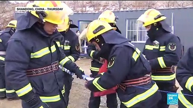 Chinese rescuers intensify desperate bid to save dozens of gold miners trapped after blast