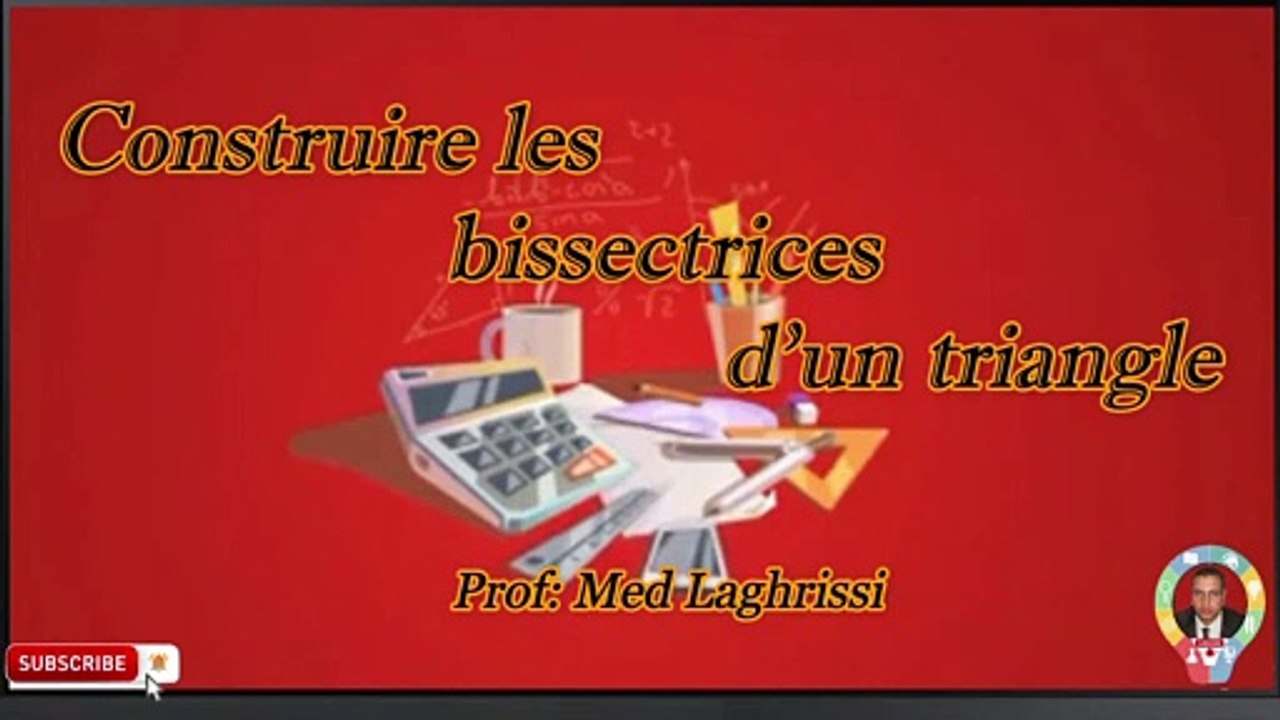 Construction Bissectrices et cercle inscrit dans un triangle