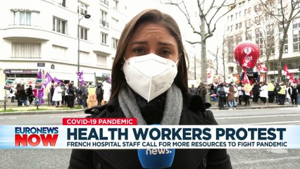 France: Hospital workers demand more resources to fight COVID-19