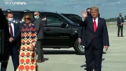 Trump se despide con un baño de masas en Florida, donde fija su residencia oficial