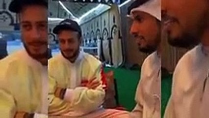 سعد لمجرد مع كبار شيوخ الإمارات ---- -- ضحك و مواقف طريفة ------ انت معلم