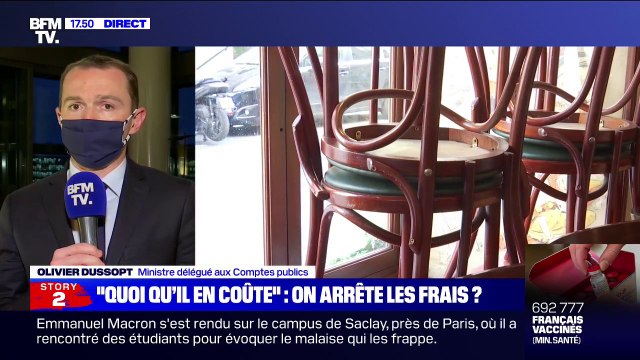 Olivier Dussopt: Il faut que, au fur et à mesure que nous sortirons de la crise sanitaire, nous puissions éteindre les dispositifs exceptionnels et sortir du 'quoi qu'il en coûte'