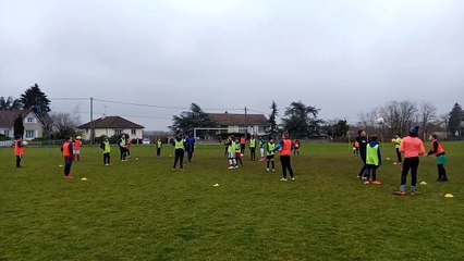 UN BON ENTRAINEMENT DES U12 - U13 CE MERCREDI