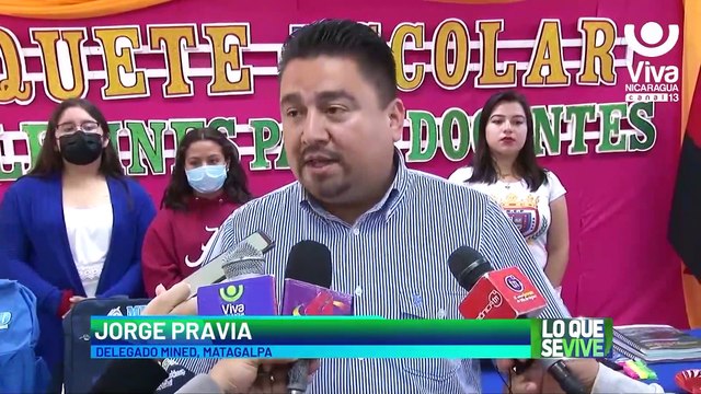 Paquetes escolares garantizados para niños y docentes de Matagalpa