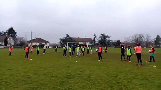 UN BON ENTRAINEMENT DES U12 - U13 CE MERCREDI