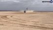 Un hélicoptère cogne un camion lors du Dakar 2021