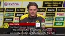 Terzic expecting improvements from Dortmund
