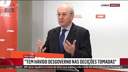 Rui Rio fala sobre o Hospital fechado em Miranda do Corvo