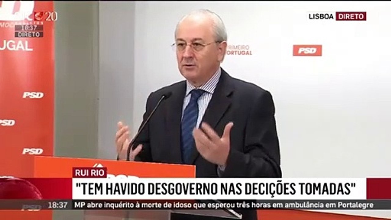 Rui Rio fala sobre o Hospital fechado em Miranda do Corvo