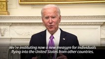 Biden says US will require quarantine for travelers flying in from abroad