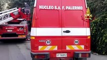 Palermo - Restauratrice soccorsa su un ponteggio dopo caduta (21.01.21)