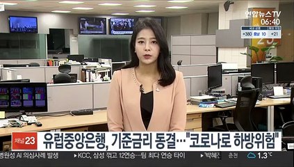 유럽중앙은행, 기준금리 동결…"코로나로 하방위험"