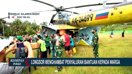 Penyaluran Bantuan Korban Gempa Dikirim Lewat Jalur Udara