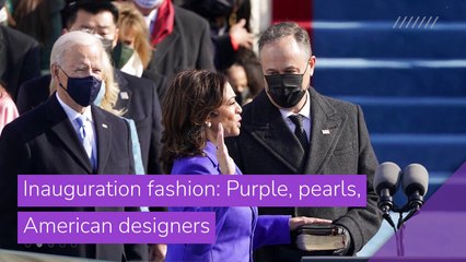 Inauguration fashion: Purple, pearls, American designers , and other top stories in entertainment from January 22, 2021.