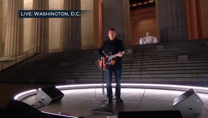 Bruce Springsteen Performs Land of Hope and Dreams BidenHarris Inauguration 2021