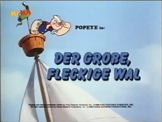 Popeye, der Seefahrer - 52. a) Der große, fleckige Wal
