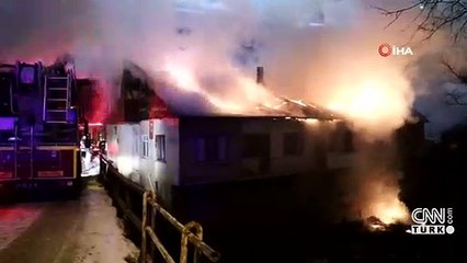 Gümüşhane'de korkutan yangın