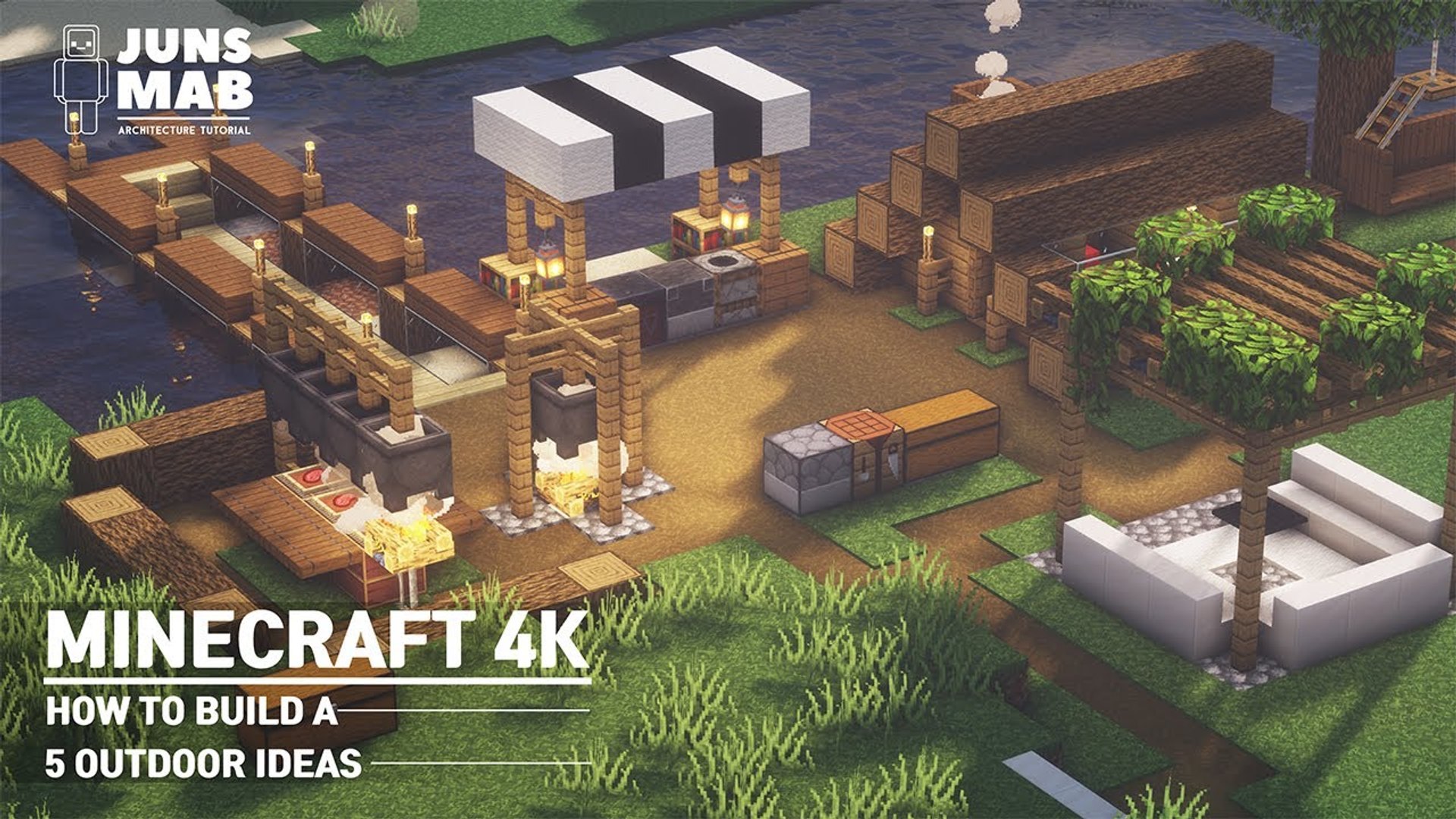 Minecraft 5 Outdoor Designs How To Build In Minecraft 119 Video Dailymotion