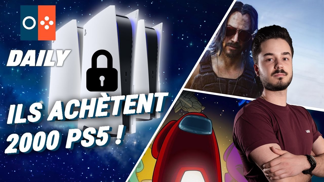 ILS ACHÈTENT 2000 PS5, CYBERPUNK 2077 SUR ANDROID, AMONG US ANNONCE L'AVENIR ! - JVCom Daily