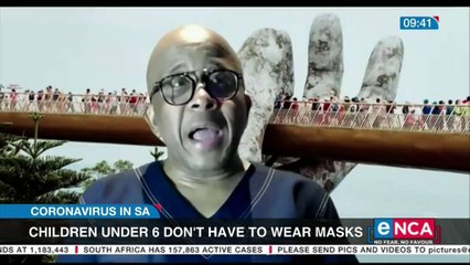 Children under 6 don't need to wear masks