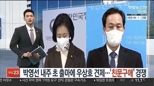 박영선 내주 초 출마에 우상호 견제…'친문 구애' 경쟁