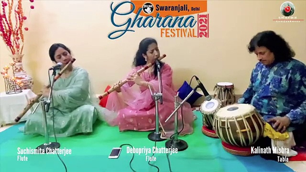 DEBOPRIYA E SUCHISMITA CHATTERJEE -----FLUTE DUET -------WITH KALINATH MISHRA