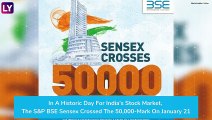 Sensex Crosses 50,000-Mark For First Time Ever, Nifty Tops 14,700