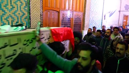 تشييع أحد ضحايا التفجير المزدوج في بغداد