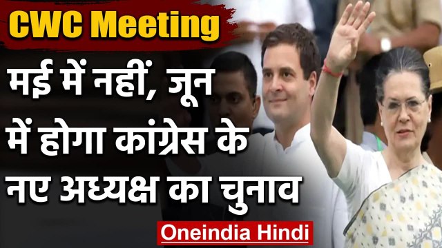 CWC Meeting Big decision: CWC बैठक में फैसला, जून में होगा Congress President चुनाव | वनइंडिया हिंदी