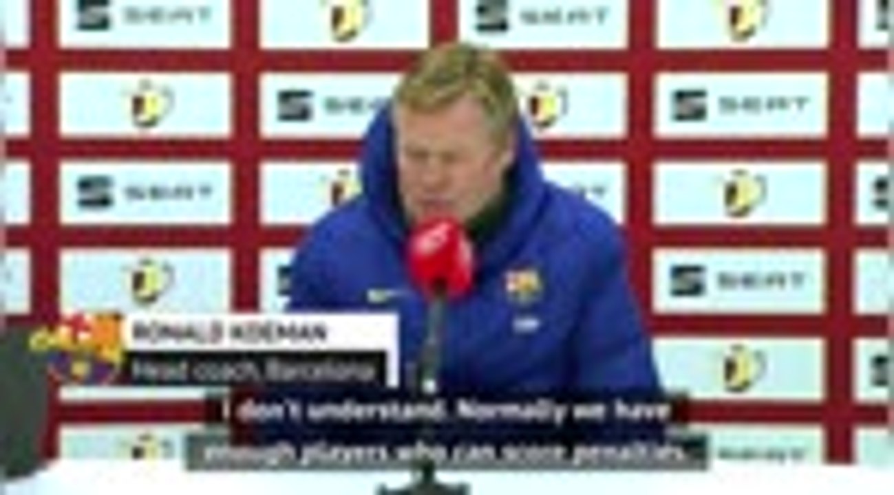 Koeman bemoans Barca penalty misses in Copa win