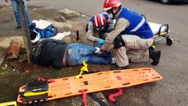 Após colisão de grande impacto, motociclista voa por cima de automóvel em acidente no São Cristóvão