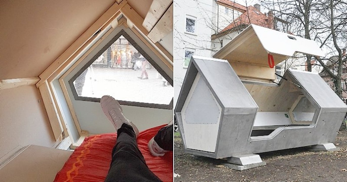 Allemagne : une ville installe des capsules en libre-service pour permettre aux SDF de lutter contre le froid