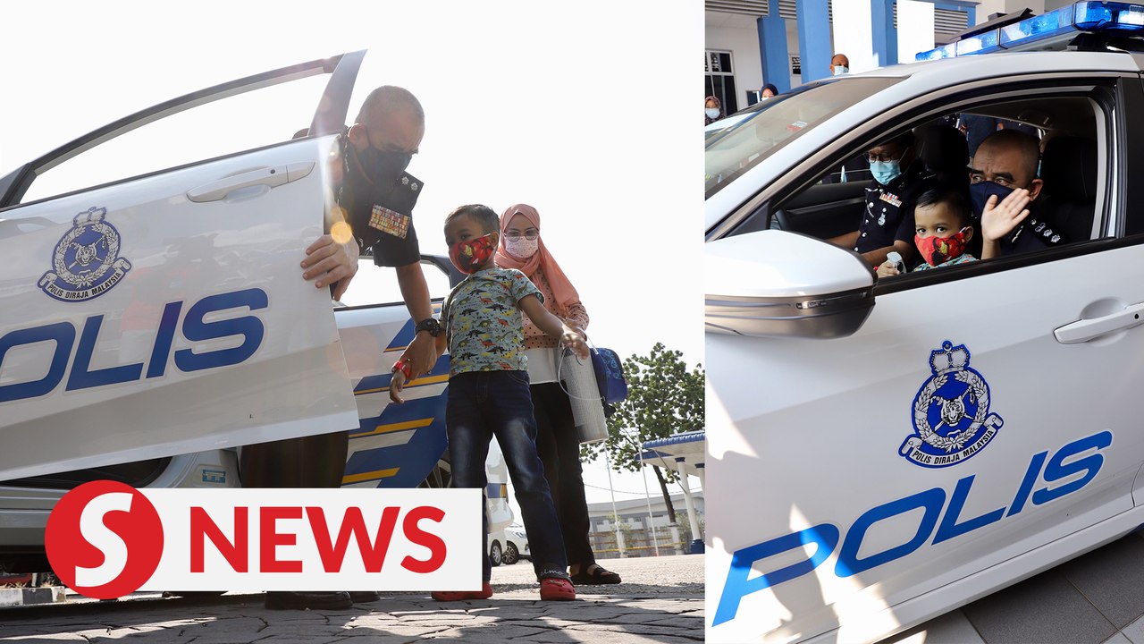 Boy with stage four leukemia gets to be a cop for a day in Penang