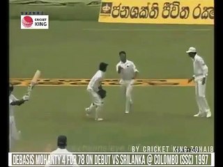 Debasis Mohanty 4 for 78 on Debut vs Srilanka at Colombo SSC 1997