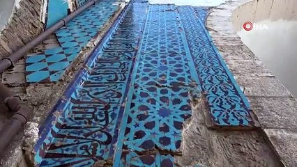 Çinilerine paha biçilemiyor, 8 asırlık yapıda restorasyon başladı