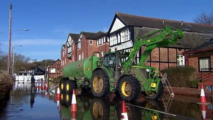 Parts of England devastated by Storm Christoph flooding