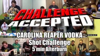 CAROLINA REAPER VODKA - Shot Challenge │ WORLD'S HOTTEST PEPPER