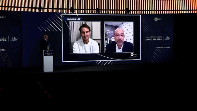Rafa Nadal galardonado con el Premio CEU Ángel Herrera a la Ética y Valores