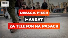 Uwaga piesi! mandat za telefon na pasach