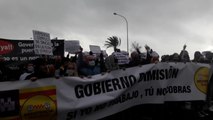 Manifestación en Palma por el cierre de la hostelería
