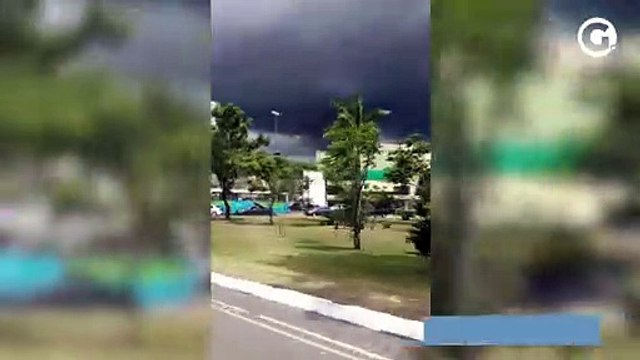 Nuvens carregadas chamam atenção em Vitória e Cariacica