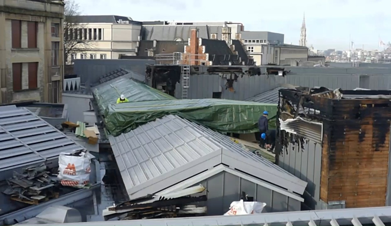 De nombreux dégâts suite à l'incendie au palais des Beaux-Arts de Bruxelles