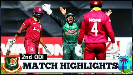 Bangladesh Vs West Indies 2nd ODI 2021 Highlights BAN Vs WI 2nd ODI Highlights 2021 - cricket highlights 2